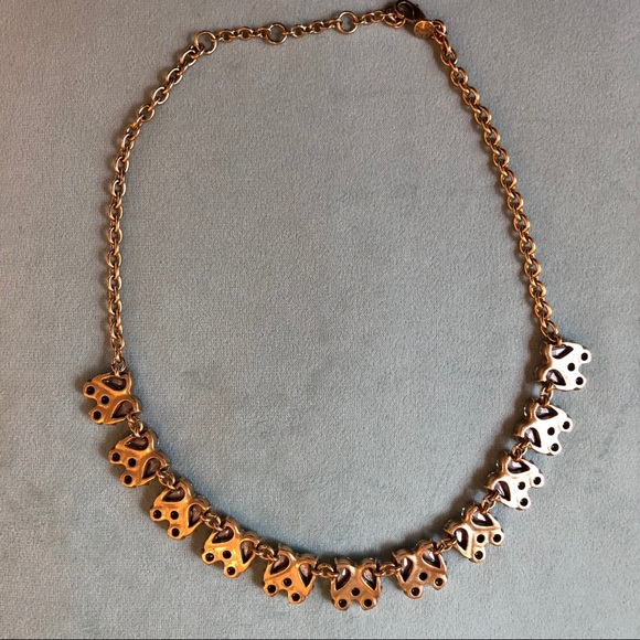 J CREW Gold Tone Chain, Cut Crystal Necklace - Picture 6 of 8